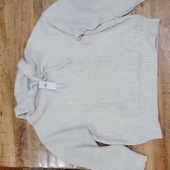 American Eagle NWT chunky ribbed hooded Sweater Womens medium - Picture 3 of 8